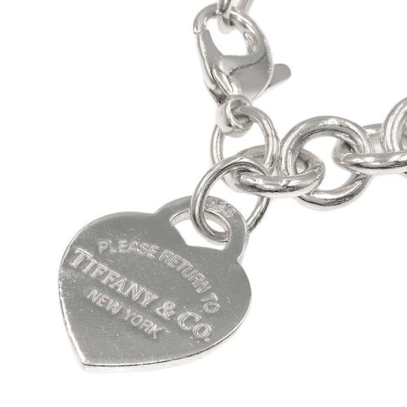 TIFFANY Silver Heart Charm Bracelet - Picture 2 of 8